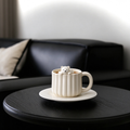 3D Polar Bear Ribbed Ceramic Mug