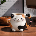 3D Calico Cat Ceramic Mug